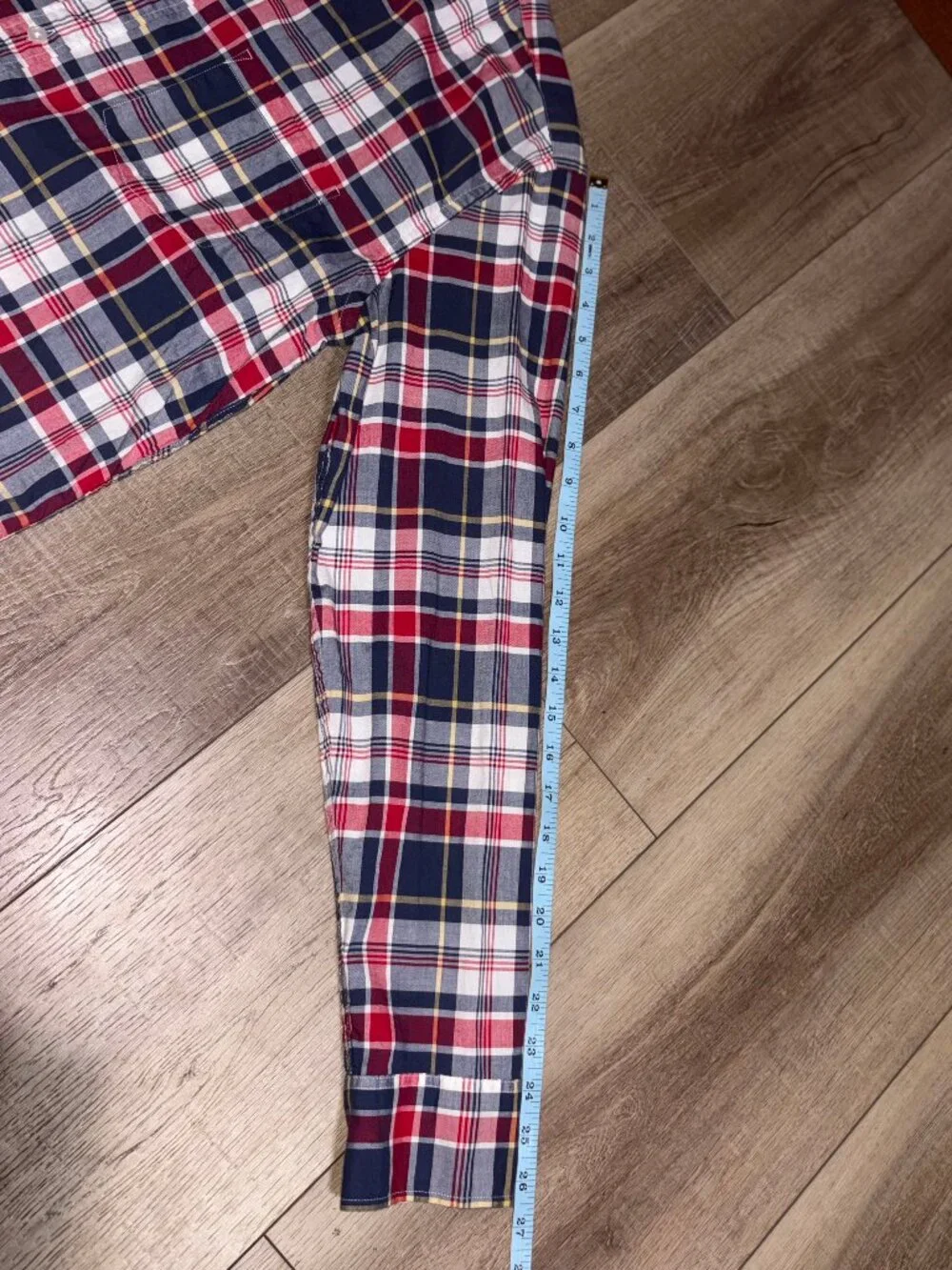 J.CREW Plaid Shirt Men's Large Slim Fit